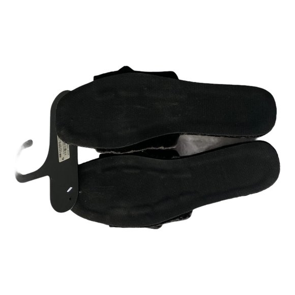 INC International Concepts Velvet Bow Slippers Bla - Picture 2 of 3